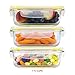 24 Piece Set of Glass Food Storage Meal Prep Containers & Airtight Locking Lids with Microwave Steam Release Valve- Small Medium & Large Dishwasher Safe BPA/Free & Durable- Safely Goes Freezer to Oven