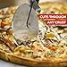Zulay Pizza Cutter Wheel - Super Sharp Stainless Steel Pizza Wheel - Premium Pizza Slicer - Large Wheel Handles Large or Small Pizza with Ease