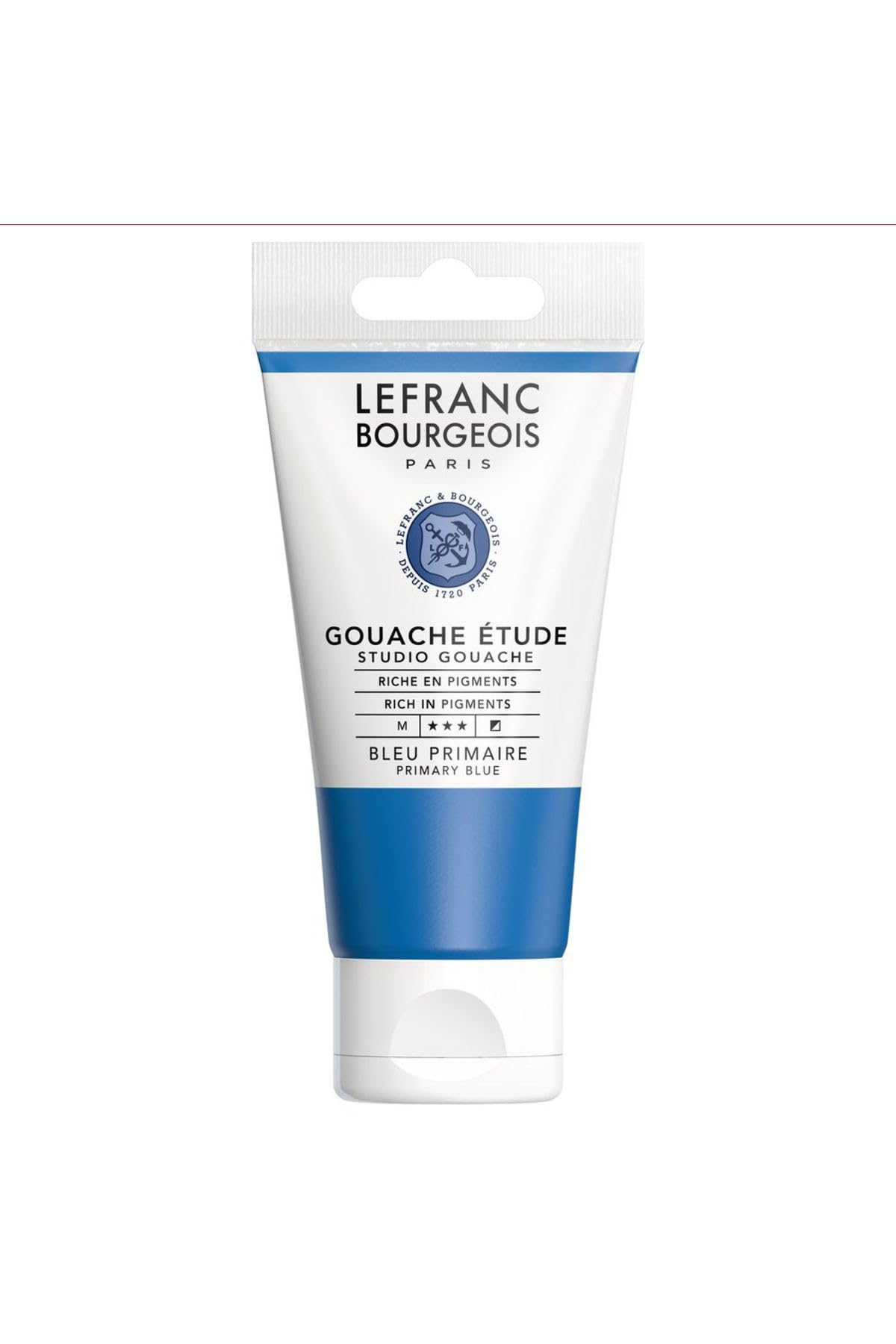 Lefranc Bourgeois 301245 Studio Gouache, Strong, Light-Resistant, Opaque Colours in 80 ml Tube - Blue — image 1