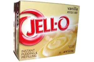 Jell-O Vanilla Instant Pudding & Pie Filling, 3.4 ounce (96g) (3 Packs) by Jell-O