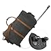 Kattee Rolling Duffle Bag with Wheels Canvas Travel Luggage Duffel Bag 50L (Dark Gray)