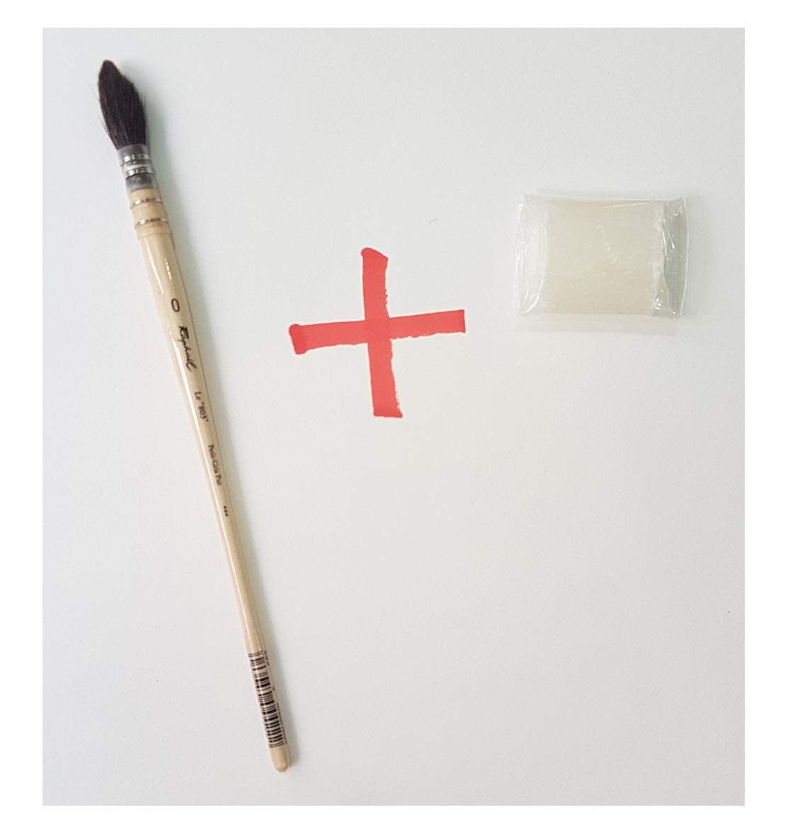 Raphael Serie 803 Petit gris Paintbrush, Raphael Brush Lavis Watercolor Pure Gray Pure Mount Feather Serie 803 No.0 + Free Soap