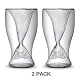 Homecube Creative Mermaid Handmade Glass Cup, Double High-temperature Glass of Red Wine, 2 Pack ...
