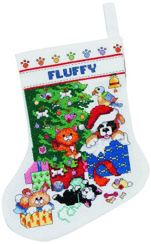 Janlynn Counted Cross Stitch Kit, Pet Stocking
