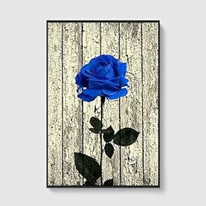 Framed Canvas Home Artwork Decoration Vintage Wood Canvas Wall Art for Living Room, Bedroom - 16x24 inches