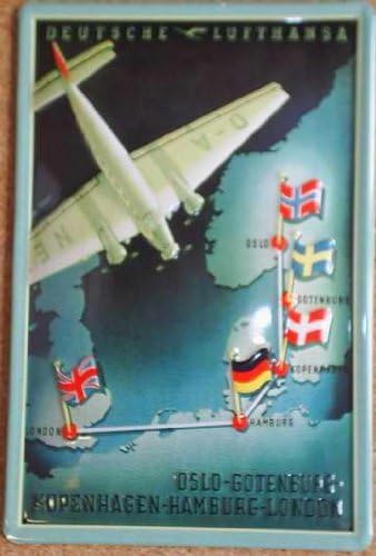 Amazon De Blechschild Lufthansa Oslo Gotenburg Schild Werbung
