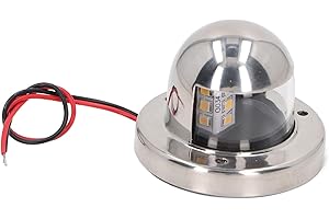 Boat Anchor Lights, Rugged Marine Grade Stainless Steel LED Navigation Light with 12V DC IP66, for Fishing Boats Yachts Ponto
