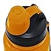 Nomader BPA Free Collapsible Sports Water Bottle - Foldable with Reusable Leak Proof Twist Cap for Gym Travel Hiking Camping and Outdoors - 22 Ounce (Orange)