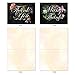 M2358TYB Chalk And Roses: 10 Assorted Blank Thank You Note Cards Featuring Chalkboard Styled Written Gratitudes Combined with Beautiful and Colorful Floral Sprays, w/White Envelopes.