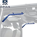 Hooke Road Solid Steel Rear Grab Handle for 2007-2018 Jeep JK Wrangler Unlimited 4-Door - Pair (Blue)