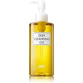 DHC Deep Cleansing Oil, Facial Cleansing Oil, Makeup Remover, Cleanses without Clogging Pores, Residue-Free, Fragrance and Colorant Free, All Skin Types, 6.7 fl. oz.