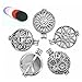 5pcs Mix Style 30mm Tibetan Silver Locket Essential Oil Aromatherapy Diffuser Pendant Charms Necklace