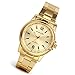 Lancardo Upgrated 3ATM Water Resist Luxury Men's Dad Grandpa Gold Tone Wrist Watches with Japanese Movement