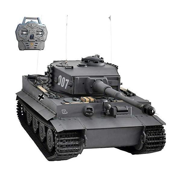 HOOBEN New RC RTR-Panzer 1:10 Tiger1 späte Produktion Panzer halbes Metall Gelbe Version