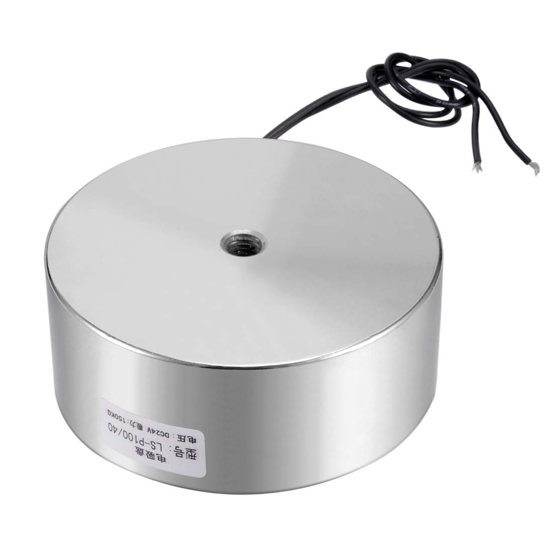 uxcell 80x38mm DC12V 1000N Electric Sucking Disc Solenoid Lift Holding Electromagnet