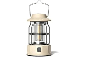 Retro Classic LED Camping Lantern, High Lumens, Daylight White 2500K and 5000K, Dimmable, Waterproof for Camping, Vintage Dec