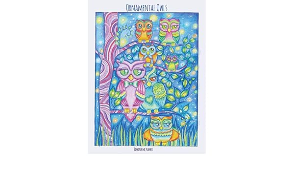 81 Ornamental Owls Owl Coloring Book For Adults Free Images