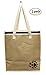 Earthwise Large Jute Insulated Shopping Grocery Bags w ZIPPER TOP LID Thermal Cooler Tote KEEPS FOOD HOT OR COLD (Set of 2)