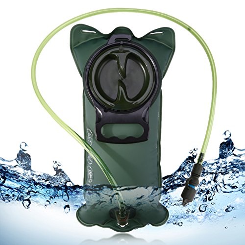 Click Here to See More Images 2L TPU Hiking Hydration Bladder Camelback Water Bag Camping Water Kettle Food Grade Silicone Nozzle Bit Outdoor Survival Tool
