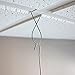 TSJ Suspended Ceiling Hooks with Clip for Teachers Hanging in Classroom Drop Ceiling Tile Grid 50 CT