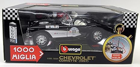bburago chevrolet corvette 1957 model car