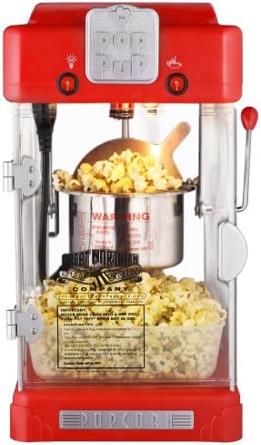 Retro Style Northern Popcorn Machine Pop Pup Air Popcorn Poppers Maker 2.5oz with removable serving tray