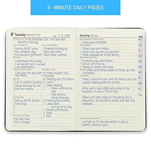 Goal Crazy Undated Planner 90 Day Guided Journal 2022 2023 Weekly Organization Productivity 