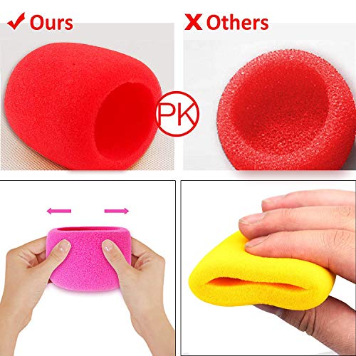 20 Pack Thick Handheld Stage Microphone Windscreen Foam Cover Karaoke DJ (10 Color)