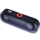 NBY Portable Wireless Bluetooth Speakers,Stereo Speaker Built-in Mic FM Radio Super Bass Support Micro TF Card/USB Input/AUX Line-In, Compatible with iPad/iPhone/Samsung and More (Black)