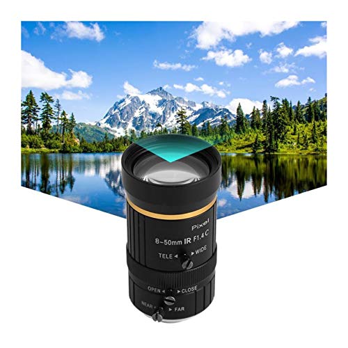 SSXPNJALQ 8-50mm 3MP 1/2 Manuelle Öffnung C-Mount-Sicherheitskamera-Objektiv CCTV-Objektiv-Kamera de Vigilancia für die… – Bild 3