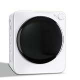 DOGHLY 120V Portable Electric Clothes Dryer, 800W Compact Laundry Dryer, Easy Control, 1.6 Cu.Ft Front Load Stainless Steel Electric Dryers Machine with Simple Control Knob for Apartment, RV, Dorm
