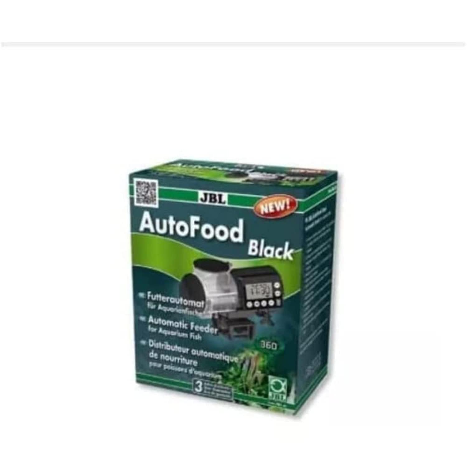 JBL AutoFood BLACK, Black automatic feeder for aquarium fish