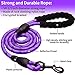 COOYOO 2 Pack Dog Leash 5 FT Heavy Duty - Comfortable Padded Handle - Reflective Dog Leash for Medium Large Dogs with Collapsible Pet Bowl