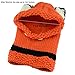 Jhua Baby Kids Warm Winter Hat Crochet Knitted Caps Hood Scarves Skull Fox Ear/Bear Ear Beanies (Orange)