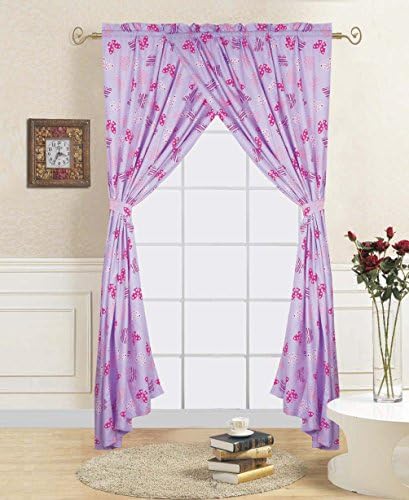 linens and more pink/purple butterfly curtain