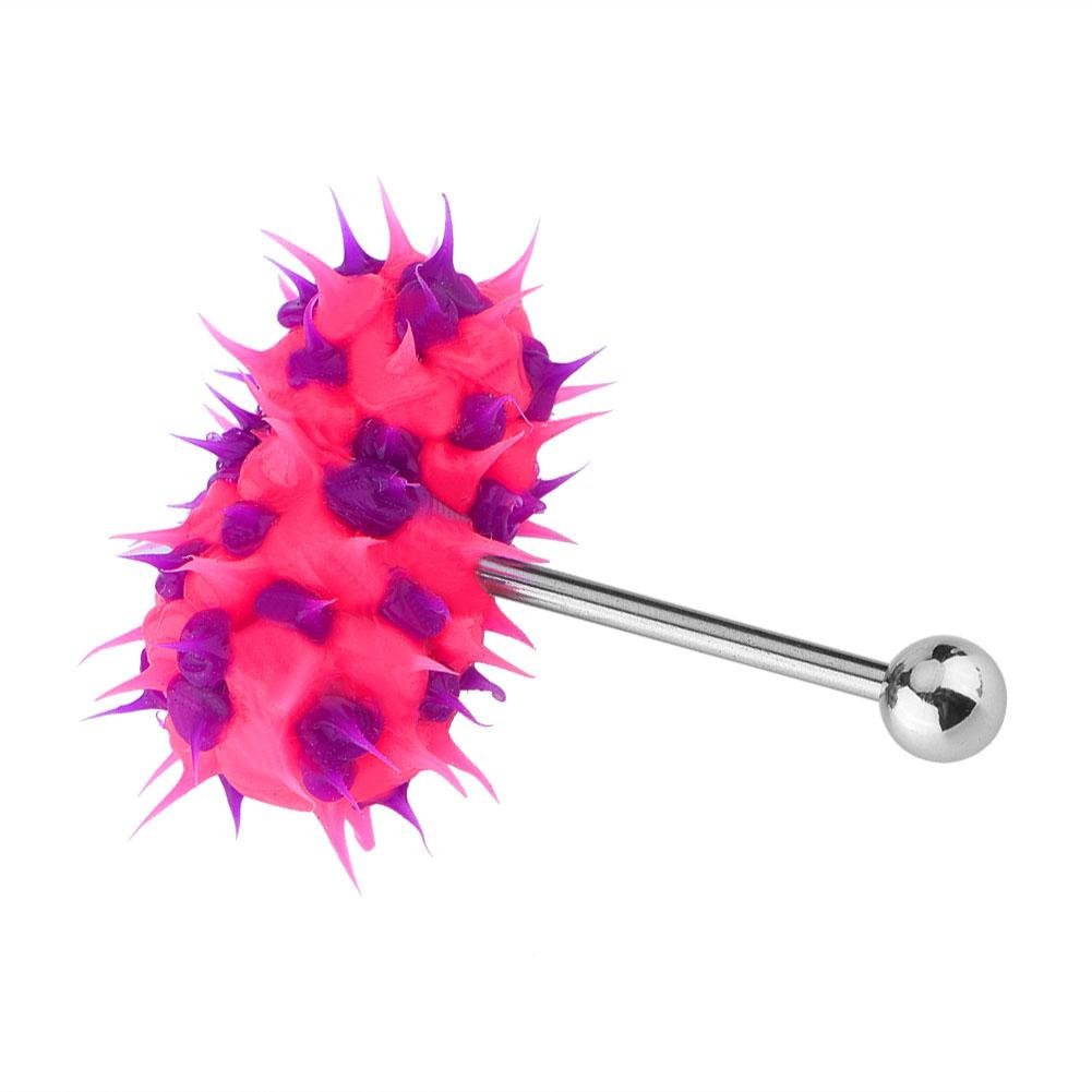 tongue ring vibrating 2pcs Vibrating Tongue Ring Stainless Steel Tongue Rings Tongue Piercing  Jewelry main image 1