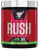 BSN Endorush Pre Workout Powder, Energy Supplement for Men and Women, 300mg of Caffeine, with Beta-Alanine and Creatine, Sour Candy, 30 Servings