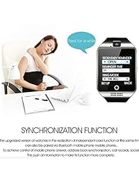 Smart Watch,Bluetooth Smartwatch Touch Screen Wrist Watch with Camera SIM Card Slot,Waterproof Phone Smart Watch Sports Fitness for Android iPhone iOS Phones Samsung Huawei