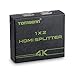 TOMSENN 1x2 HDMI Splitter 1 in 2 Out Digital 1 x 2 Splitters with Full HD 4K x 2K, 3840 × 2160, 3D Support