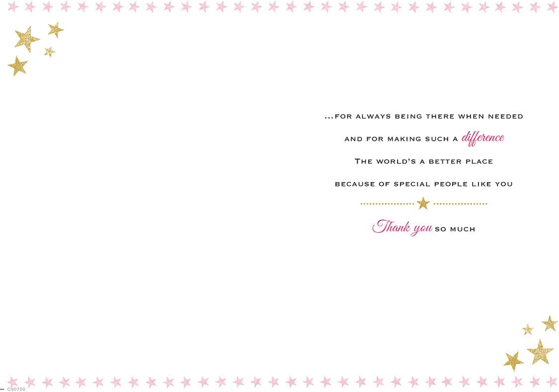 Piccadilly Greetings Heartfelt Wishes Sentimental Thank You Card - 9 x 6 inches - Regal Publishing,Yellow - Image 3