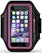 iPhone 6 6S Plus Armband: Stalion Sports Running & Exercise Gym Sportband (5.5-Inch)(Fuchsia Pink) Water Resistant + Sweat Proof + Key Holder + ID/Credit Card/Money Holder