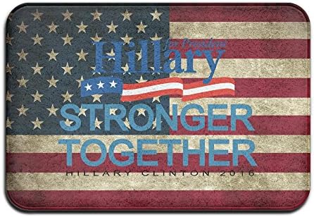 Hillary Stronger Together 2016 Non-Slip In/outdoor Doormats 4060 White