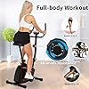 ANCHEER-Magnetic-Upright-Heimtrainer-Indoor-Cycling-Bike-mit-APP-Anschluss-10-Level-Widerstand-Super-Quiet-Stationaeres-Bike-fuer-Cardio-Training-zu-Hause-mit-verstellbarem-Sitz-Monitor-Raedern