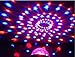 Intsun Bluetooth Portable Rechargeable Speaker with Stage Lights, Disco Ball Light Speaker RGB Color, LED Crystal Ball Auto Rotating with FM Radio,for TF Card, for Party Wedding Birthday Club