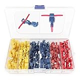 120 PCS Wirefy T Tap Electrical Connectors - Quick Wire Splice Taps and Insulated Male Quick Disconnect Terminals