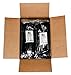 Heavy Duty Cable Zip Ties. Durable strong nylon tie wraps, 120 LB Tensile Strength (12 Inch 100 Pack, UV Black)