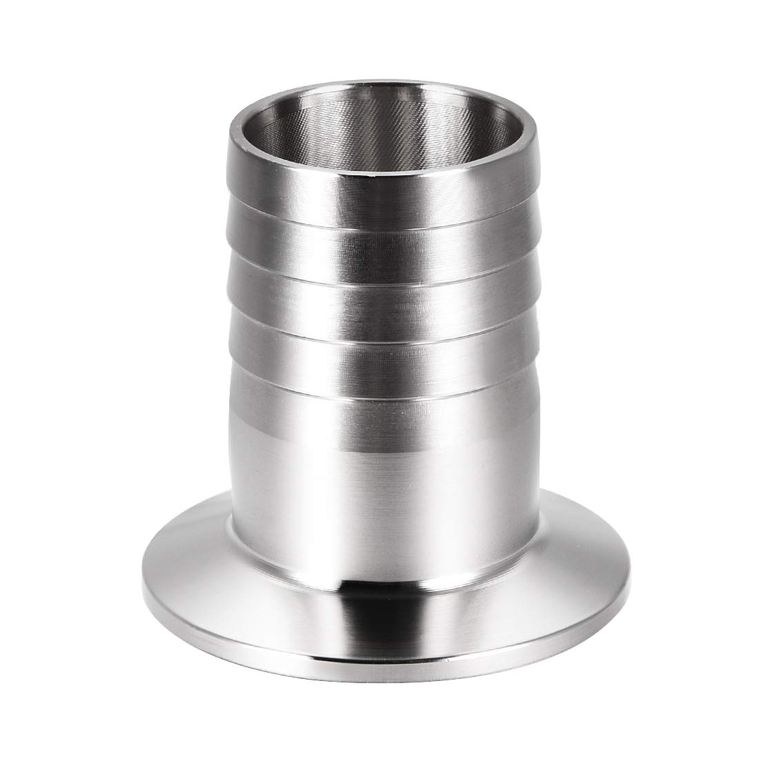 sourcing map Clamp Hose Adapter 1.988 Inch Flange to 1-1/4 Inch Hose Barb Fitting