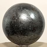 Healing Crystals India 40-50mm Natural Gemstone Sphere Ball Aura Balancing Metaphysical Ball (Hematite)