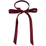 SYAYA Dames Lange Pre Bow Tie Effen Kleur Strik voor Vrouwen WLJ14