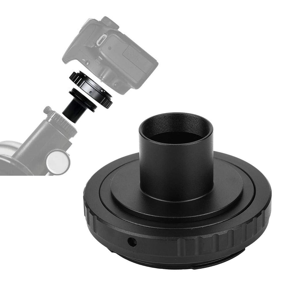 VBESTLIFE Telescope Eyepiece Adapter, Metal 0.965inch T Mount Astronomical Telescope Eyepiece Adapter for Canon EOS Mount SLR Camera